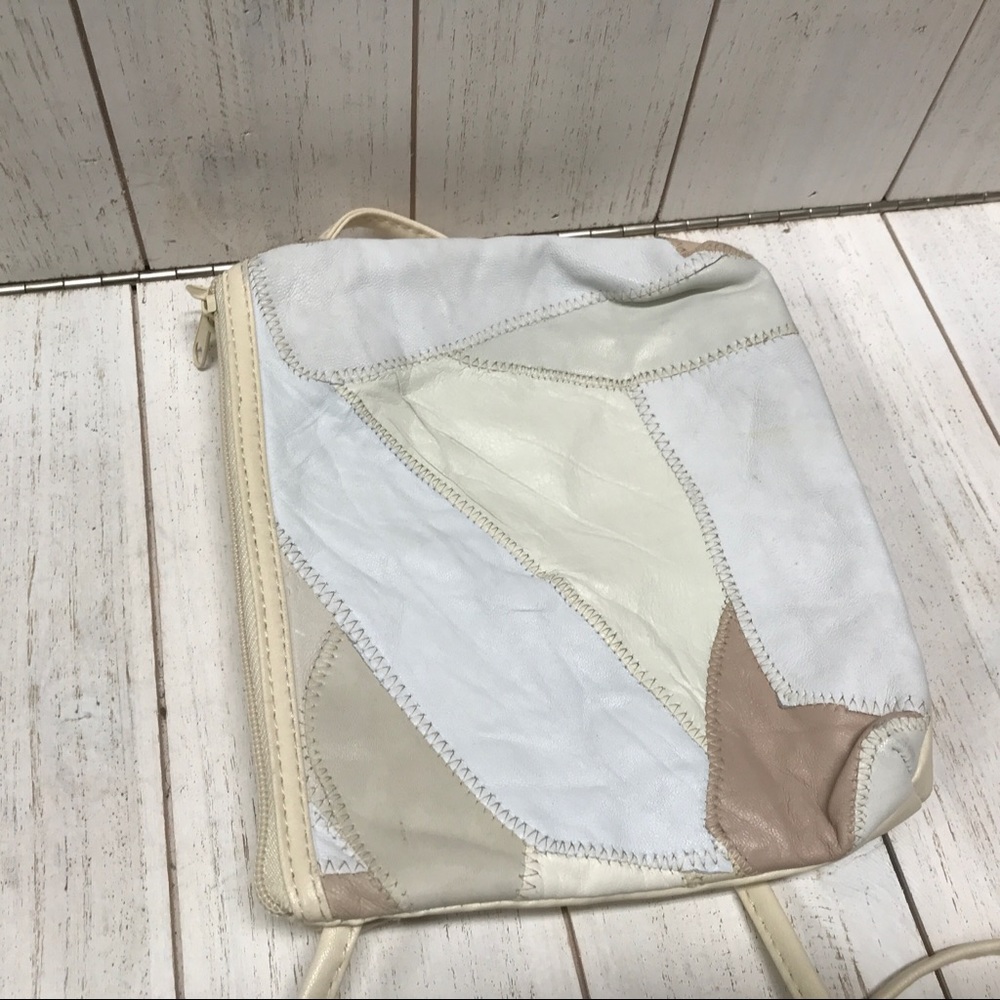 Crossbody Purse Leather Patchwork Material Multi … - image 7